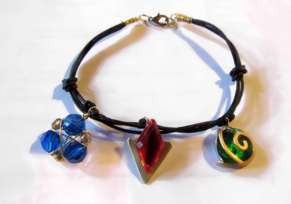 Zelda Charm Bracelet, Spiritual Stones, Genya Cord
