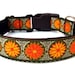 Fall Dog Collar 1" Fall Flower Dog Collar