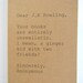 Notebook - Dear J.K.Rowling, Sincerely Anonymous
