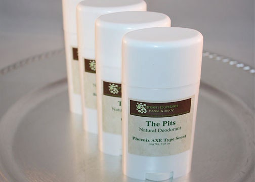 Natural Deodorant, Men's Phoenix AXE type scent, Large 2.25 oz, Aluminum Free