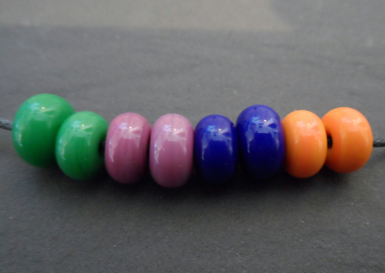 Handmade Lampwork spacer bead set SRA CPteam FHFTeam