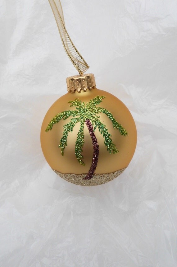 items similar to palm tree beach glitter gold ornament items similar to palm tree beach glitter gold ornament