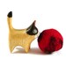 Mars Planet Catnip Cat Toy - Needle Felted Wool Toy