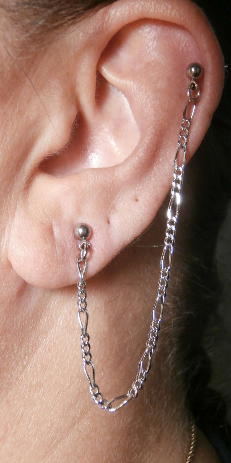 single cartilage piercing