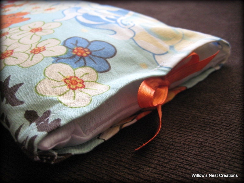 Medium Aromatherapy Pillow - Natural Flax Seed Heating/Cold Pad - Asian Design