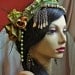 Absinthe Headdress- Touch of Pernod - Burning Man, Festival, Green Fairy, Tribal Fusion, Burlesque, Wedding