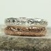 Gold Silver Stacking Rings Stackable Ring Set