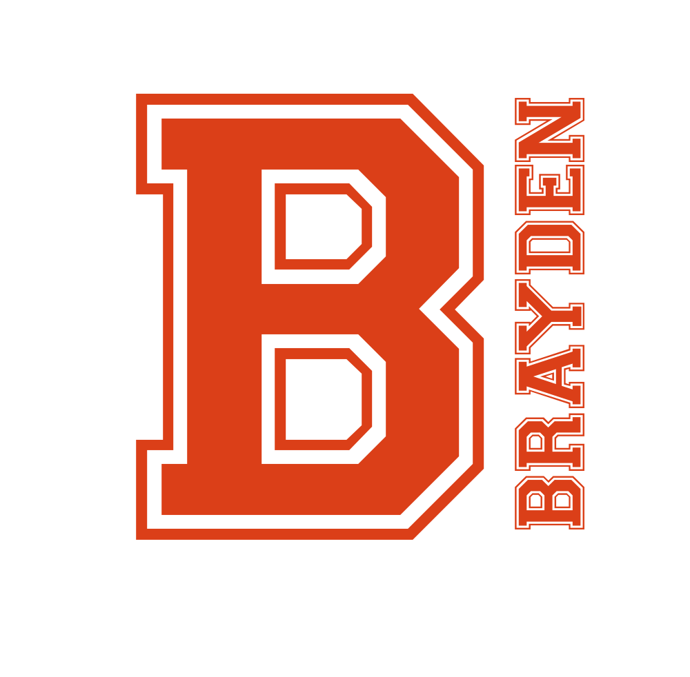 Varsity Wall Decal Athletic Sports Vinyl Wall Decal Personalized Name and Initial Monogram Decal Boys Room Baby Nursery 22"H x 22"W FS234