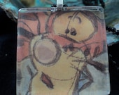 Disney's Tigger Glass Pendant