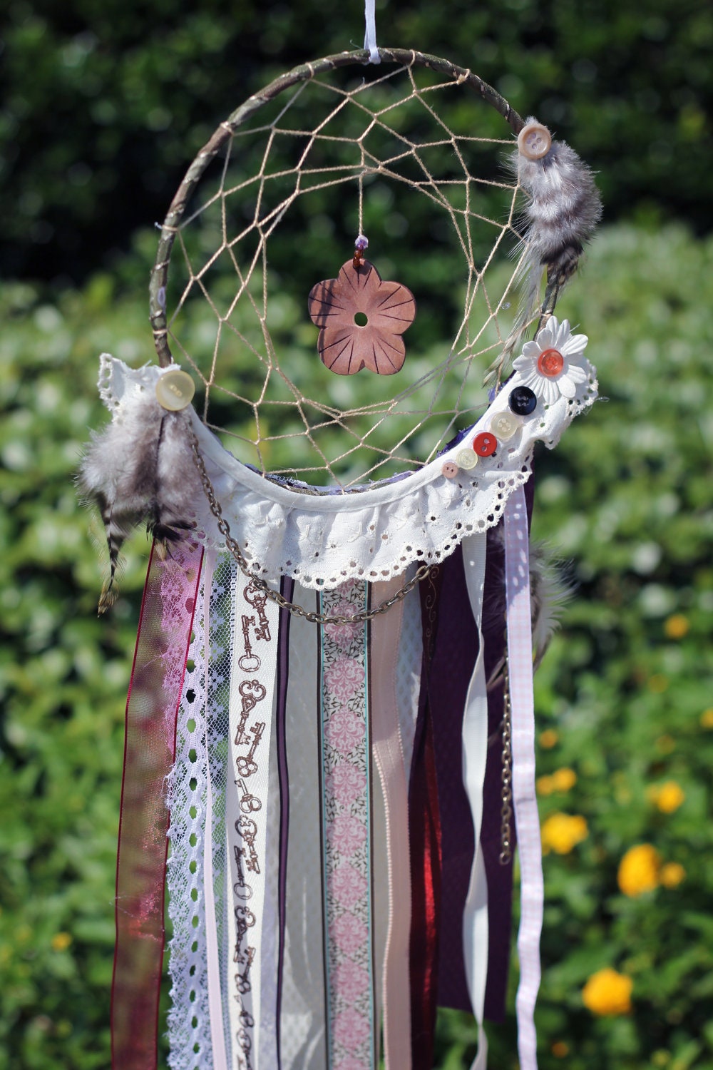 Handmade "Maroon" Dreamcatcher
