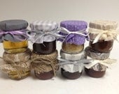 150 Honey Jars in Burlap and Lace Design