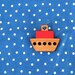 Little Love Boat brooch