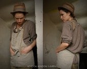 Tom Sawyer's Apron. Pure Natural Burlap Linen