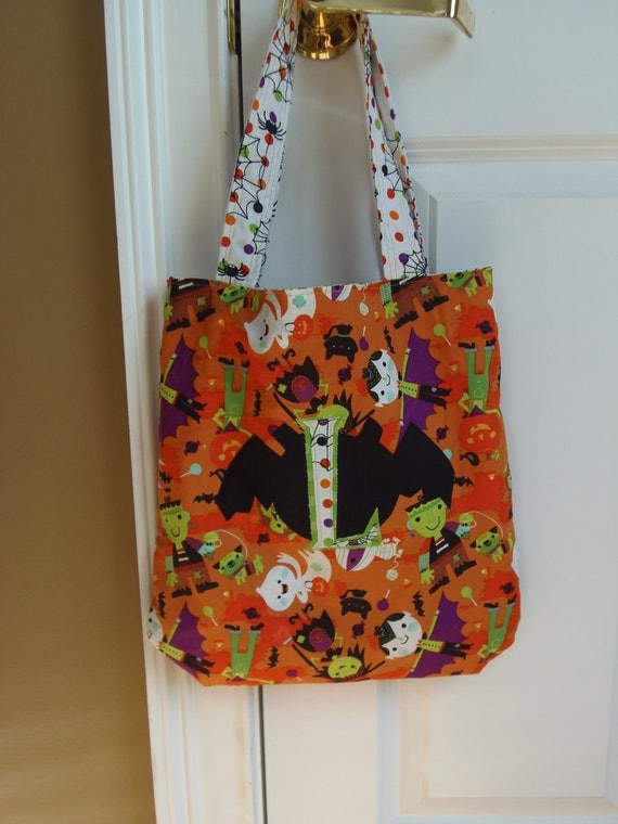 Monogrammed Halloween Trick or Treat Bags - Made to Order