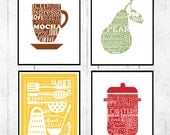 LTD ED Kitchen, Art Collection, Print, Coffee, Fruit, Stock pot, red, brown, green, yellow - curlywillowco LTD ED Kitchen, Art Collection, Print, Coffee, Fruit, Stock pot, red, brown, green, yellow - curlywillowco
