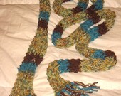 Super Long Skinny Jewel Tone Scarf