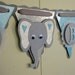 ELEPHANT Baby Shower Banner, It's a Boy, Safari Baby Shower, Zoo Baby Shower, Baby Photo Prop