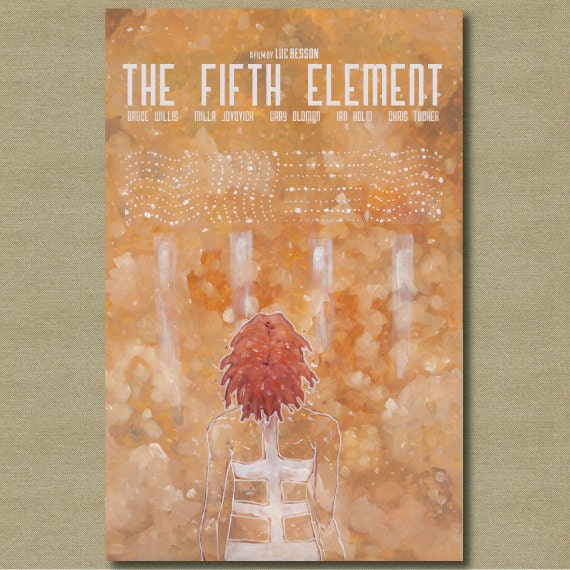 The Fifth Element - 11 x 17 Fan art Alternative Movie Poster