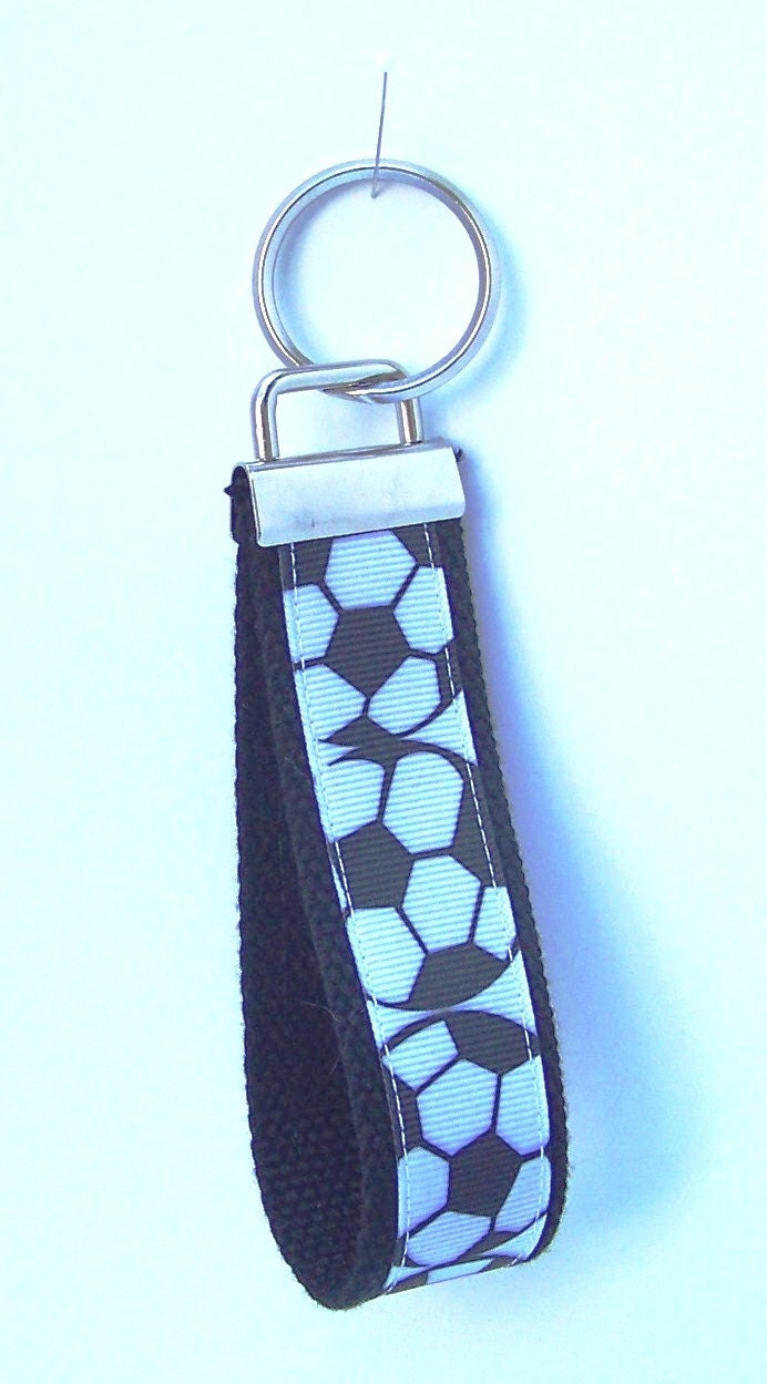 Soccer, Wristlet, Key Chain, Key Fob, Key Ring