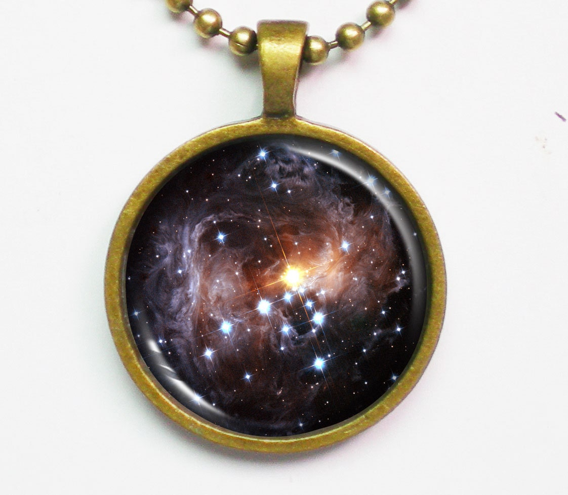 Astronomy Necklace - V838 Monocerotis - Cosmic Jewelry - Galaxy Series