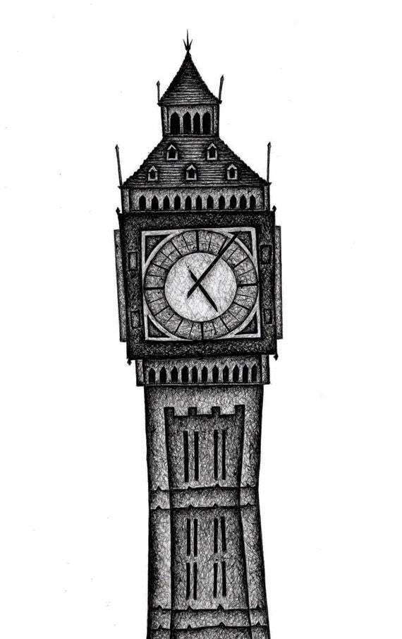 Big Ben - 8" x 10" Mounted Print