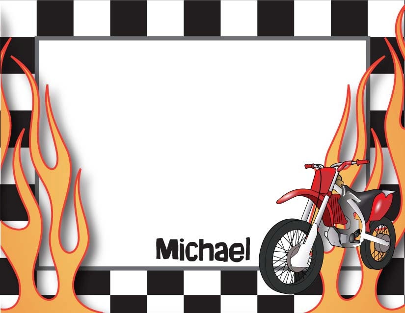 Motorcycle - Kids Thank you Cards, Printable Thank you Cards for Kids, Personalized Note Cards for Kids Il_570xn