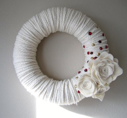 Yarn Wreath Handmade Felt Decoration-12 inch