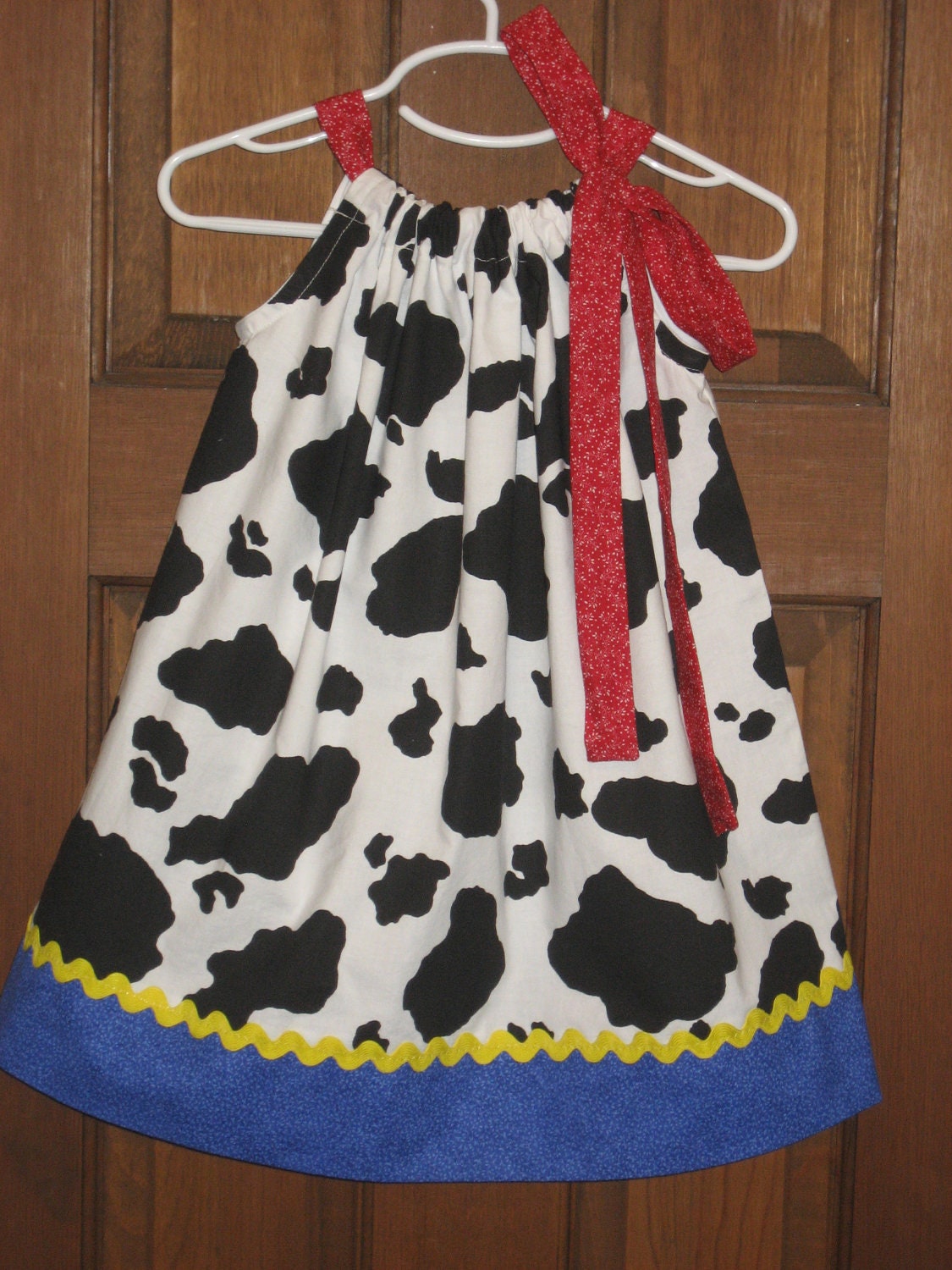 Custom Cow Girl Jesse Pillowcase style infant toddler girls dress