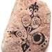 Meditation Stone. Painted Mandala in Black Ink. Nature Inspired. Relax Quiet your Mind Contemplate get Inspired Unwind TAGT team