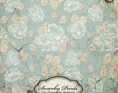 5ft x 6ft Vinyl Photography Backdrop / Floral Cracking Concrete /  Shabby Chic