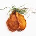 REAL Dried FRUIT Ornament, Orange, Pear, Apple, Fall Decor, 12 ornaments. Natural decorations. Made to order.