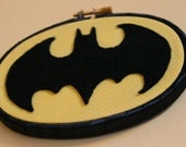 Bat  felt appliqué - Wall art