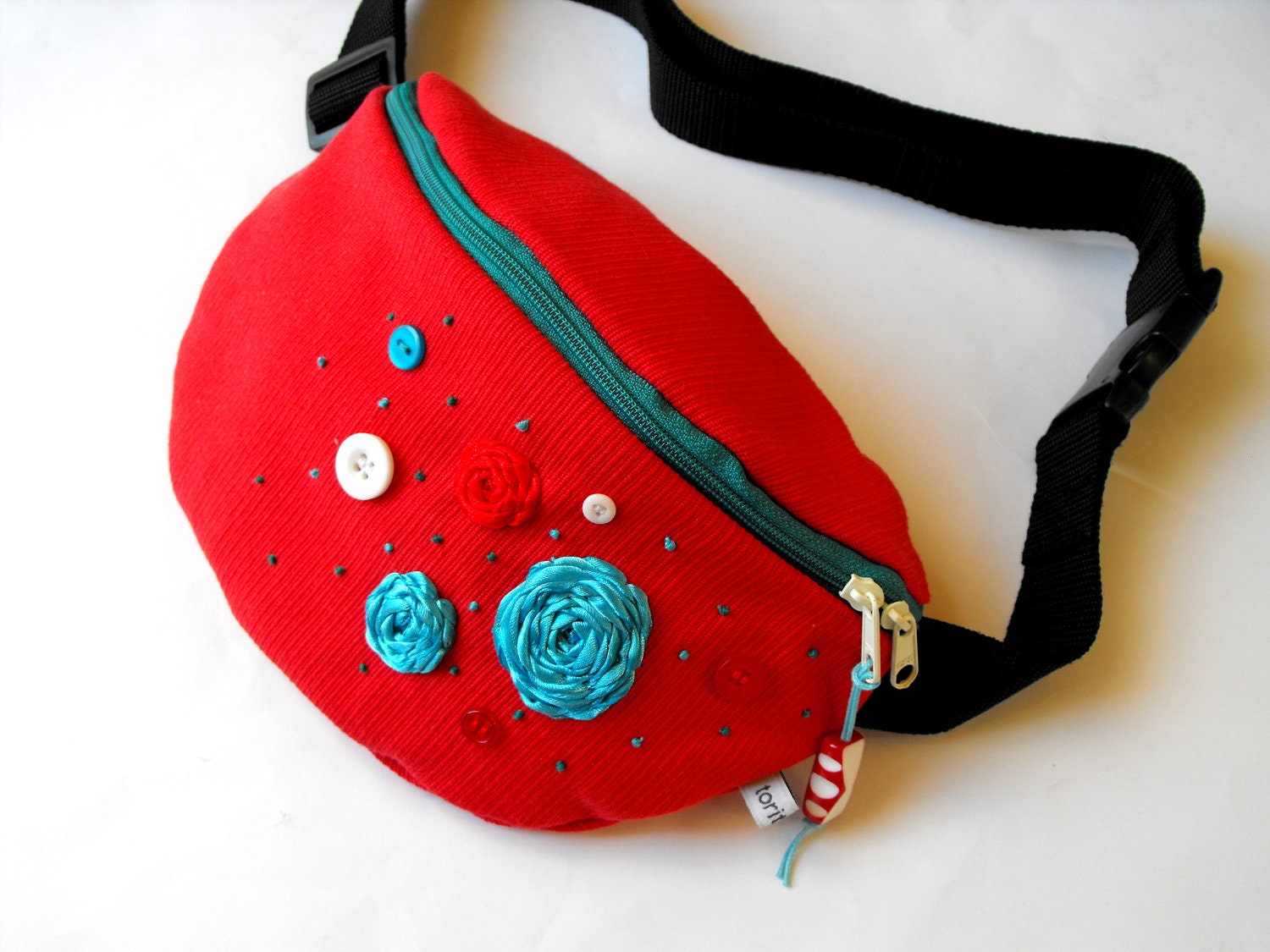 fanny pack - red, white and blue (big size)