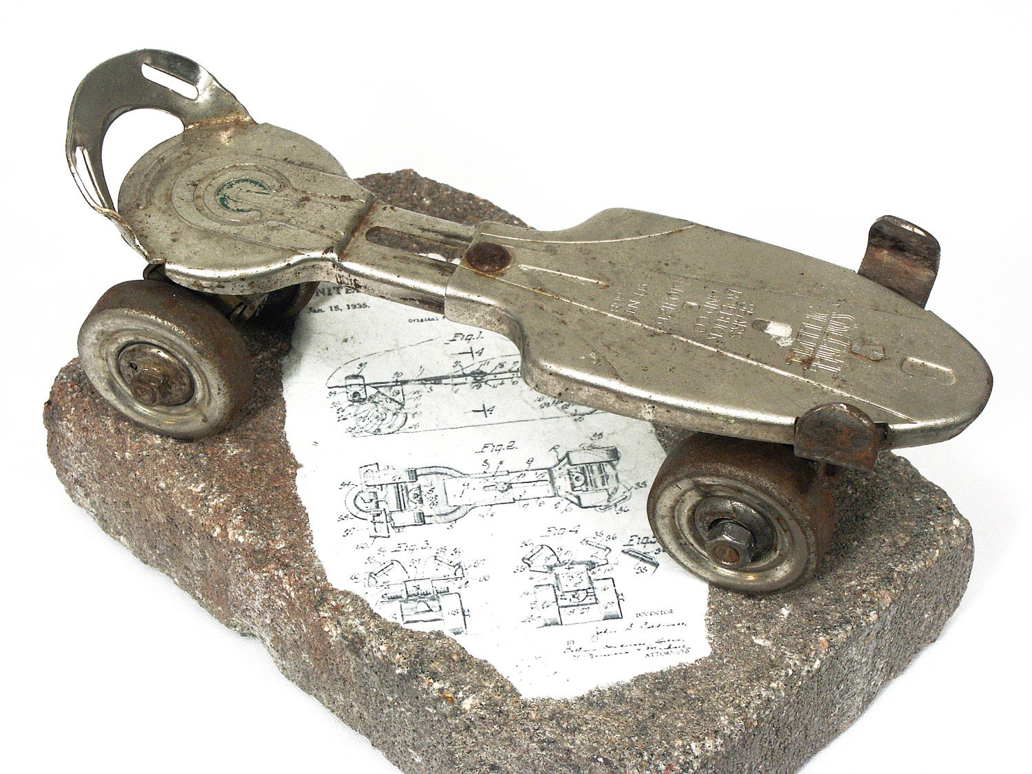 1930's Speedee Roller Skate Home Decor, Accent, Door Stop, Book End -- with its own app...