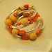 Coral and Ivory Memory Bracelet