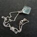 S A L E /// Raw Sea Green Fluorite Necklace in Sterling Silver