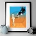 Portal illustration retro print A3 poster Portal GLaDOS and Chell- Proceeds go to Child's Play Charity