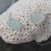 Sea Glass & Sterling Silver Necklace - Light Aqua