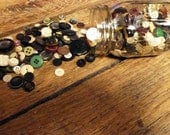 Vintage Buttons in a Ball Mason Jar