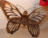 Airbrushed Metal Butterfly Garden Chair Lawn Furniture