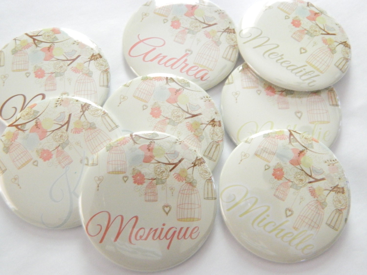 Any 10 Pocket Mirrors - Stocking Stuffers, Personalized -  party favor, bridesmaid gift, shower, compact mirror, birthday