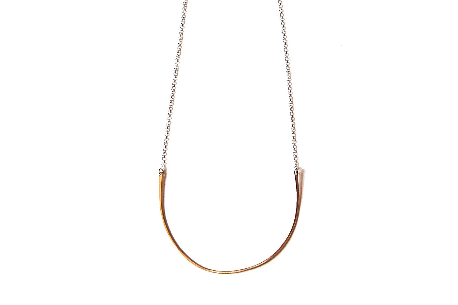 brass hoop necklace