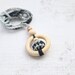 Teething rings nursing necklace with wooden crochet balls, black, grey and white teething toy.