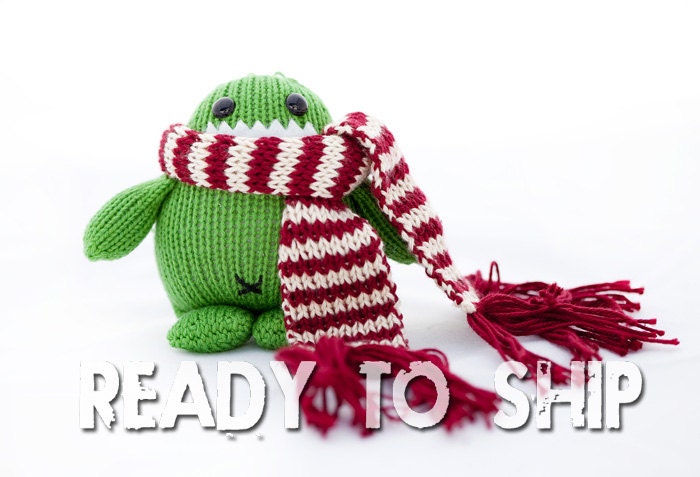 Holly the Stuffed Monster Christmas Ornament
