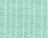 Herringbone in Pond, Modern Meadow, Joel Dewberry for Westminster Fabrics, One Yard, 1 Yard