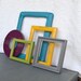 Boho Chic Frames Teal, Marigold, Green, Grey, Aubergine - Upcycled 5 Ornate Painted Modern Bohemian Frames.. Gallery Wall, Modern Decor