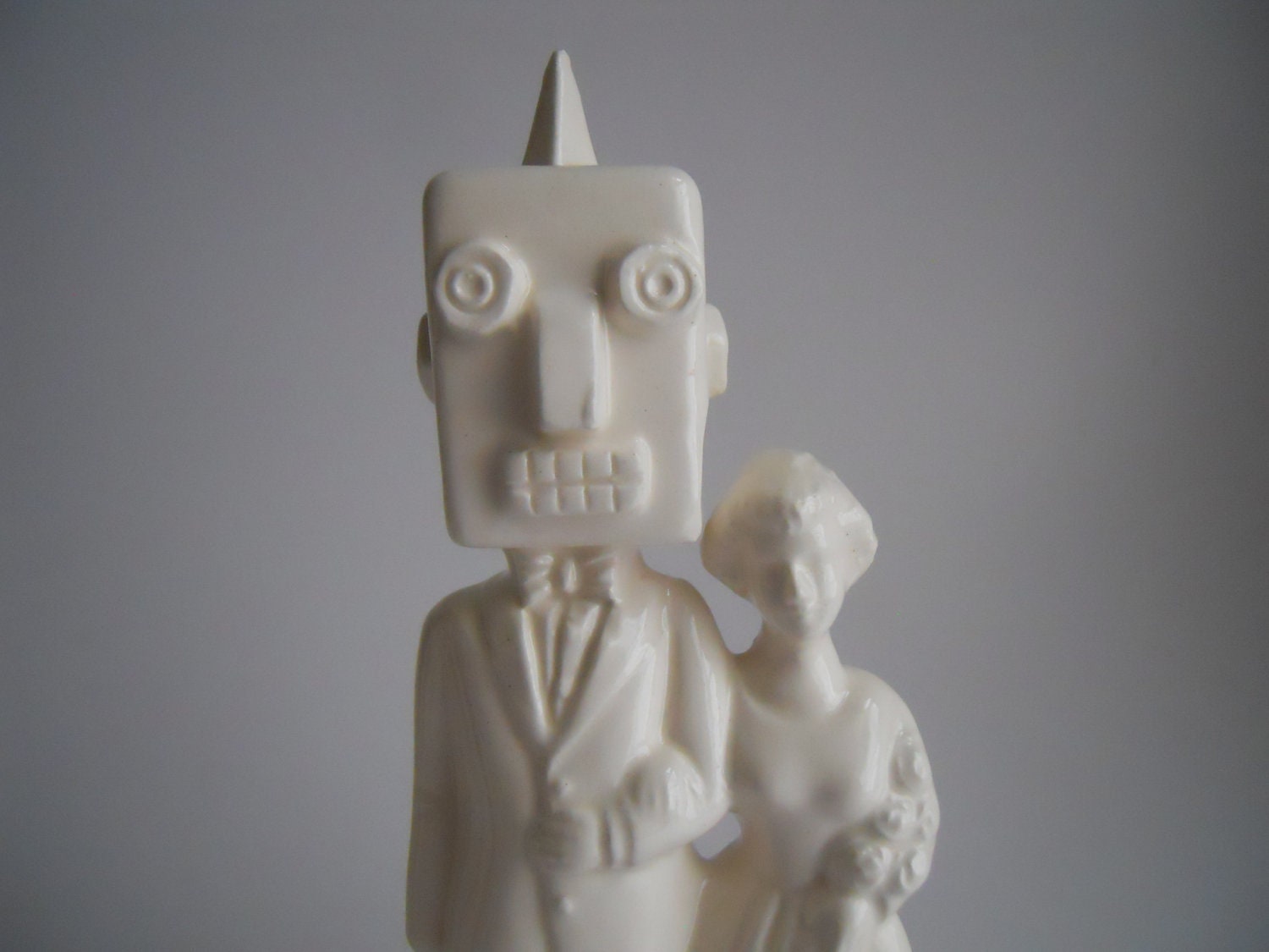 ROBOT weds Human Wedding Cake Topper