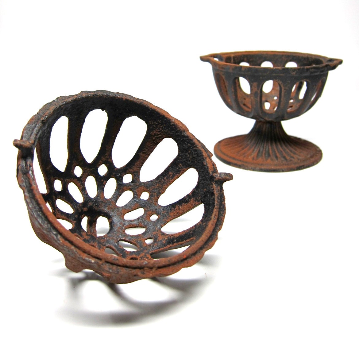 Vintage Twine Holder Cast Iron Rustic String Dispenser