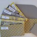 BUDGET ENVELOPES SYSTEM, Cash Envelopes - Yellow Grey Circle Tile (It can be used with the Dave Ramsey system)