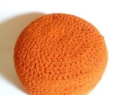 Crocheted Pouf -ottoman, foot stool, floor pillow - MADE-TO-ORDER